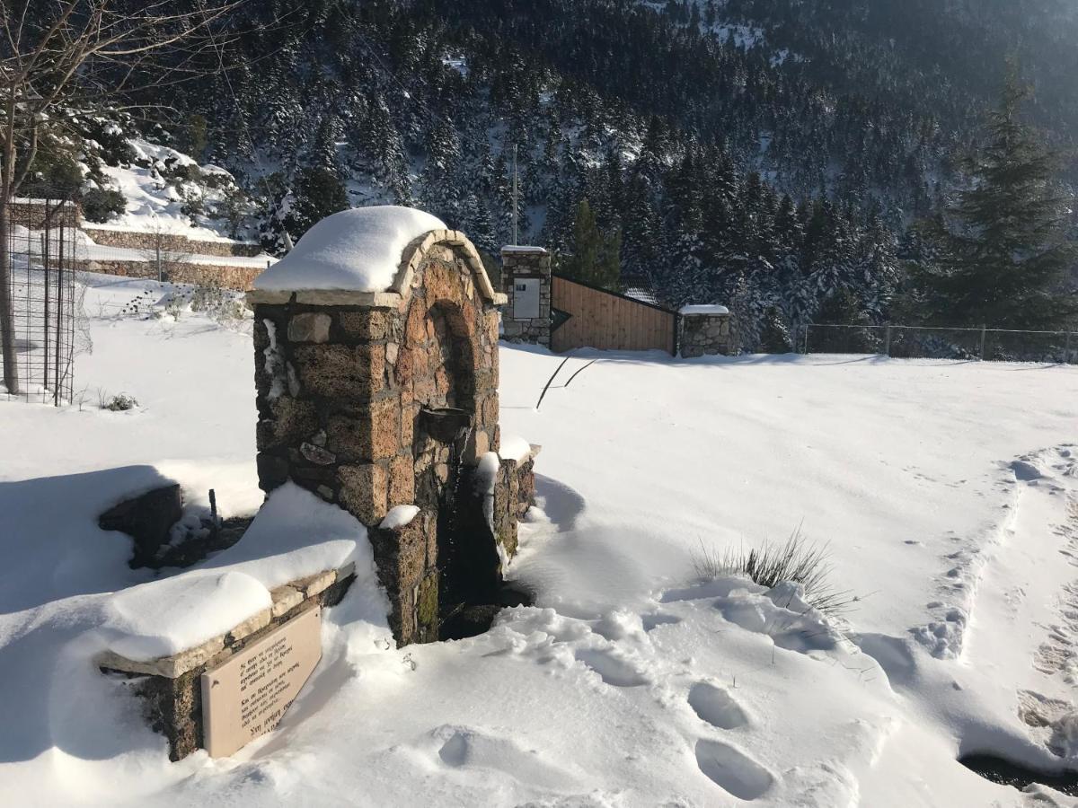 Chalet In The Forest Kalavryta Bagian luar foto
